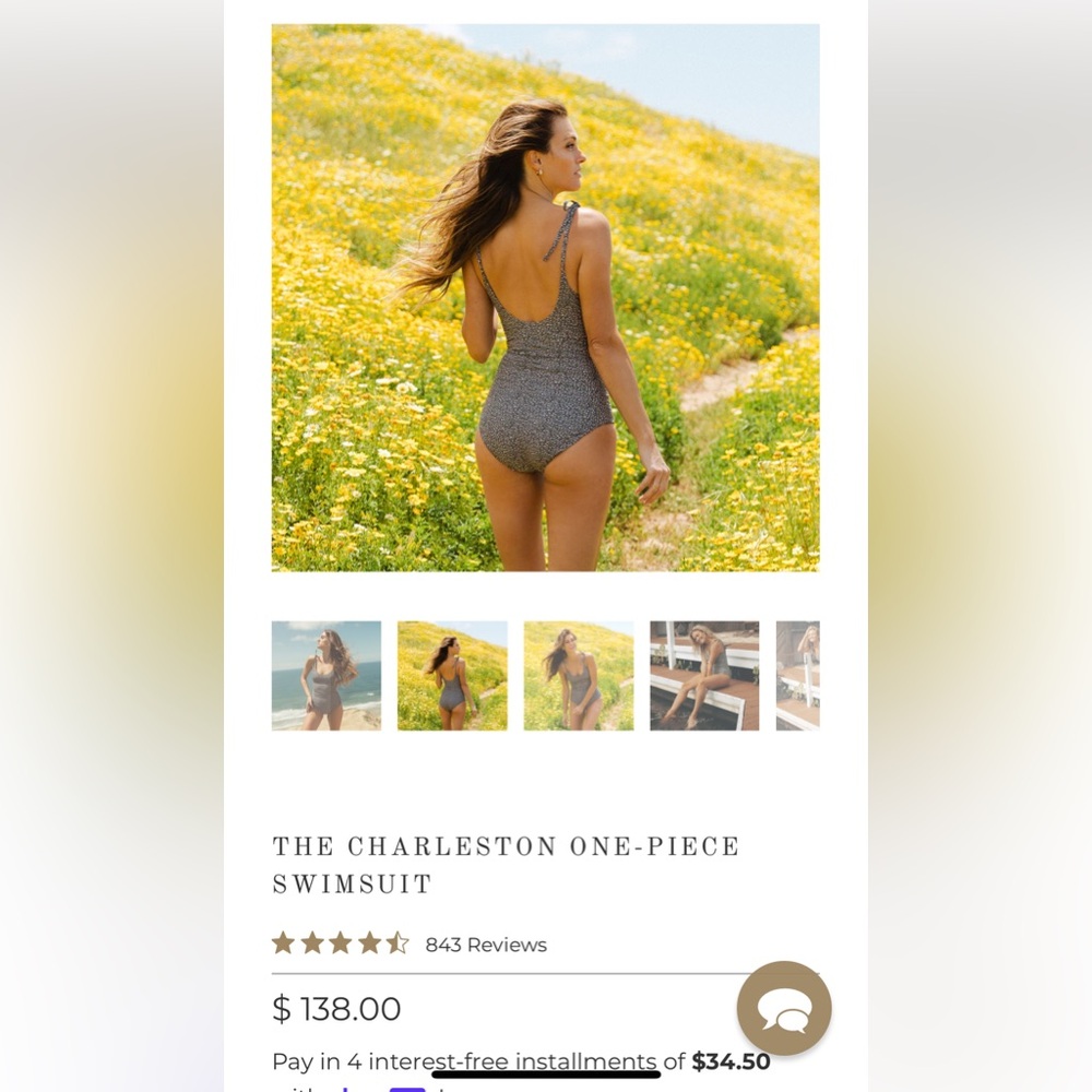 Albion Charleston One-Piece Swimsuit - Black and White